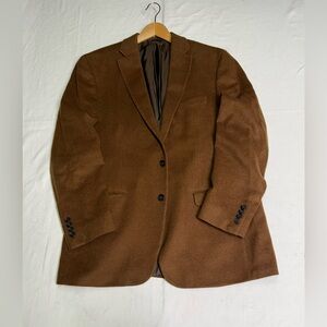 Lauren Ralph Lauren Men's Brown Wool -silk - Cashmere 2-Button Blazer 44L
